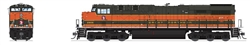 Broadway Limited 7306 N GE ES44AC Sound and DCC Paragon4 Great Northern #2905 Fantasy Scheme Pullman Green Omaha Orange