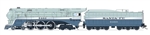 Broadway Limited 7390 HO Blue Goose ATSF Santa Fe 3460 DC As-Delivered # on Tender