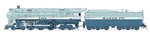 Broadway Limited 7355 HO Class 4-6-4 Hudson Sound and DCC Brass Hybrid Paragon4 Santa Fe #3460 Blue Goose 1951-1953