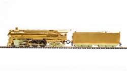 Broadway Limited 7356 HO Class 4-6-4 Hudson Sound and DCC Brass Hybrid Paragon4 Undecorated