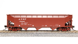 Broadway Limited 7370 HO 70T Tripple Hopper Santa Fe ATSF 4/