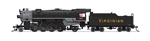 Broadway Limited 7840 N USRA 2-8-2 Heavy Mikado Sound and DCC Paragon4 Virginian #463