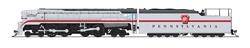 Broadway Limited 9028 N Class T1 4-4-4-4 Duplex Standard DC Stealth Pennsylvania Railroad #5545 Fantasy Scheme Silver Red