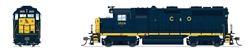 Broadway Limited 8223 HO EMD GP35 Low Nose Standard DC Stealth Chesapeake & Ohio #3529