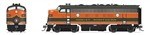 Broadway Limited 8308 HO EMD F7A Standard DC Stealth Great Northern #454D