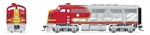 Broadway Limited 8330 HO EMD F3A Standard DC Stealth Santa Fe #26C