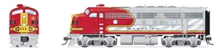 Broadway Limited 8330 HO EMD F3A Standard DC Stealth Santa Fe #26C