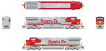 Broadway Limited 8586 N GE AC6000CW Sound & DCC Paragon4 Santa Fe #723 Fantasy Warbonnet