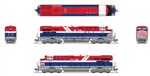 Broadway Limited 8631 N GE ES44AC Standard DC Stealth Canadian National #3115 BC Rail Heritage