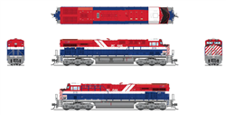 Broadway Limited 8631 N GE ES44AC Standard DC Stealth Canadian National #3115 BC Rail Heritage