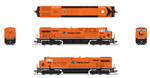 Broadway Limited 8634 N GE ES44AC Standard DC Stealth Canadian Pacific #8781 Hapag-Lloyd