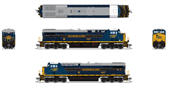 Broadway Limited 8637 N GE ES44AC Standard DC Stealth CSX #1827 Baltimore & Ohio Heritage