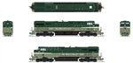 Broadway Limited 8626 N GE ES44AC Sound & DCC Paragon4 Northern Pacific #6327 Fantasy Scheme Loewy 2-Tone Green