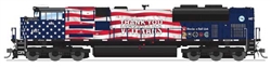 Broadway Limited 8702 HO EMD SD70ACe Standard DC Stealth Series Montana Rail Link #4407 Veterans