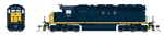 Broadway Limited 9032 HO EMD SD40 Low Nose Standard DC Stealth Chesapeake & Ohio #7455