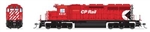 Broadway Limited 9037 HO EMD SD40 Low Nose Standard DC Stealth Canadian Pacific #5542