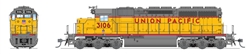 Broadway Limited 9049 HO EMD SD40 Low Nose Standard DC Stealth Union Pacific #3117