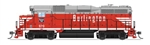 Broadway Limited 9151 HO EMD GP30 Low Nose Standard DC Stealth Chicago Burlington & Quincy #974