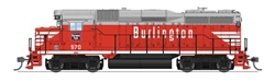 Broadway Limited 9151 HO EMD GP30 Low Nose Standard DC Stealth Chicago Burlington & Quincy #974