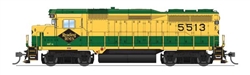 Broadway Limited 9155 HO EMD GP30 Low Nose Standard DC Stealth Reading #5513