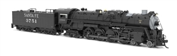 Broadway Limited 9400 N Santa Fe 4-8-4 Northern Sound DCC and Smoke Paragon4 Santa Fe #3751