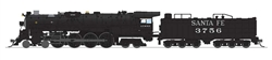 Broadway Limited 9403 N Santa Fe 4-8-4 Northern Sound DCC and Smoke Paragon4 Santa Fe #3759