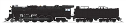 Broadway Limited 9416 N Santa Fe 4-8-4 Northern Standard DC Stealth Painted Unlettered