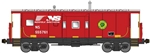 Bluford 41160 N International Car Bay Window Caboose Phase 1 Norfolk Southern #555761 Horse Head & SOU Heritage Logo