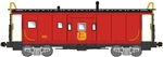 Bluford 41180 N International Car Bay Window Caboose Phase 1 Kansas City Southern #301