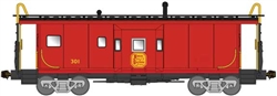 Bluford 41180 N International Car Bay Window Caboose Phase 1 Kansas City Southern #301