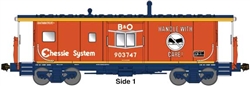 Bluford 44311 N International Car Bay Window Caboose Phase 4 Chessie B&O #903820