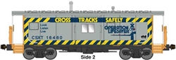 Bluford 44321 N International Car Bay Window Caboose Phase 4 CSXT #16431 Cross Tracks Safely Slogan