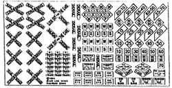 Blair Line 101 HO Highway Signs Railroad Signs 1900-Present Black White