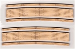 Blair Line 111 HO 2-Lane Curved Laser-Cut Wood Grade Crossing 2-Pack 19-21" Radius