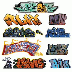 Blair Line 1245 N Mega Set Modern Tagger Graffiti Decals #2 Pkg 9