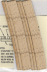 Blair Line 127 HO Laser-Cut Curved 2-Lane Wood Grade Crossing Pkg 2 22" Radius