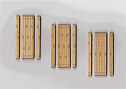 Blair Line 133 HO One Lane Wood Grade Crossing Kit Pkg 2