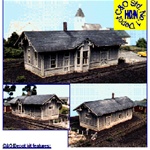 Blair Line 185 HO Chesapeake & Ohio Depot Standard #1 Design Laser-Cut Wood Kit