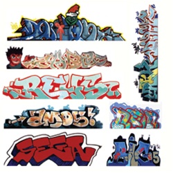 Blair Line 2246 HO Graffiti Decals Mega Set Set #3 Pkg 8