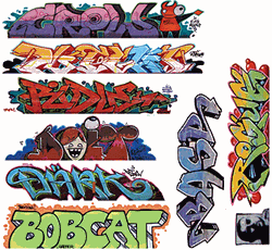 Blair Line 2258 HO Graffiti Decals Mega Set Set #9 Pkg 9