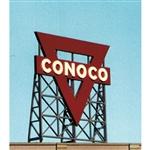 Blair Line 2515 Laser-Cut Wood Billboard Kits Large for HO S & O Conoco