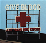 Blair Line 2519 Laser-Cut Wood Billboard Kits Large for HO S & O Red Cross