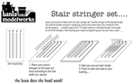 Banta Modelworks 728 O Stair Stringers 6Pc Kit