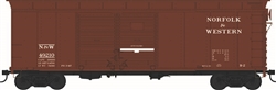 Bowser 43310 HO X31 B2 Double-Door Round Flush Roof Boxcar Norfolk & Western #49210