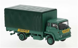 Brekina 35902 HO Bedford Low-Side Truck with Canvas Cover Assembled Schenker