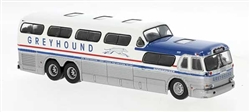 Brekina 61302 HO 1954-1956 GMC PD-4501 Scenicruiser Bus Assembled Greyhound 1956 Scheme