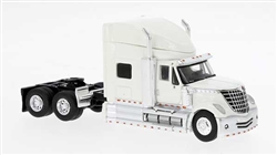 Brekina 85827 HO 2010 International Lonestar Sleeper-Cab Semi Tractor Assembled White