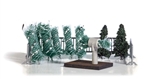 Busch 1182 HO Christmas Tree Lot Miniature Scene