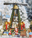 Busch 1415 HO Christmas Pyramid Display Includes Figures