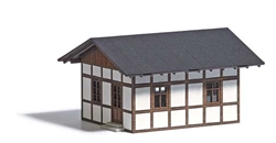 Busch 1662 HO Half-Timber Gatekeeper's House Laser-Cut Kit